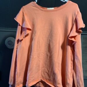 Universal thread peach/salmon cotton sweater